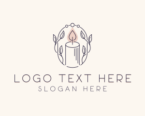 Candle - Scented Candle Spa logo design