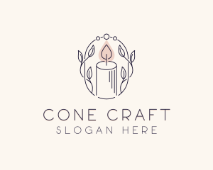 Scented Candle Spa logo design