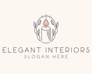 Scented Candle Spa logo design