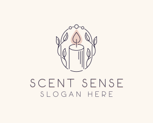 Scented Candle Spa logo design