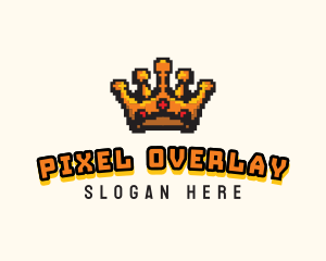 Pixel Royal Crown logo design