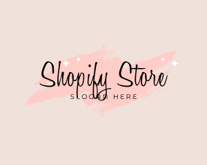 Beauty Store Wordmark logo design