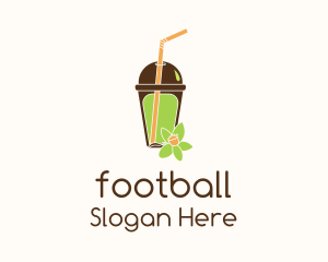 Floral Juice Drink Logo