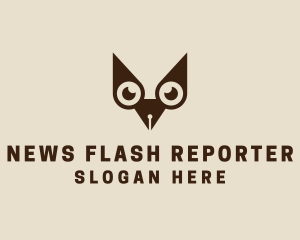 Reporter - Owl Writer Pen logo design