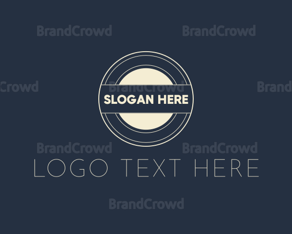 Retro Round Business Logo