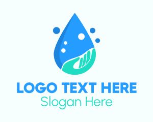 Hand Wash Droplet Logo