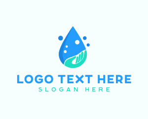 Cleaning - Hand Wash Droplet logo design