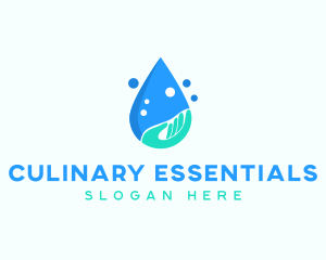 Hand Wash Droplet logo design