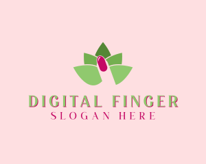 Finger - Lotus Nail Spa logo design