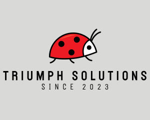 Cute Ladybug Cartoon Logo