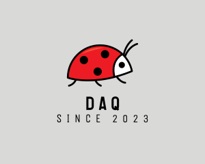 Nursery - Cute Ladybug Cartoon logo design