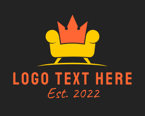 Throne - Royal Couch Furniture logo design