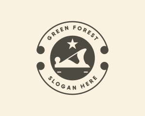 Woods - Lumber Wood Planer logo design