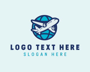 Delivery - Logistics Plane Forwarding logo design