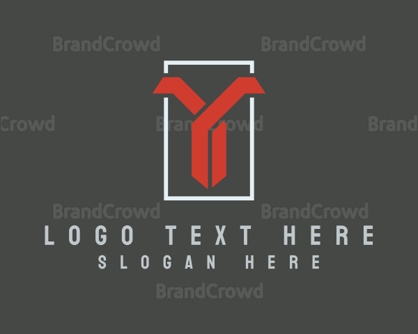 Red Gamer Letter Y Logo