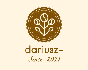 Coffee Farm - Coffee Plant Badge logo design