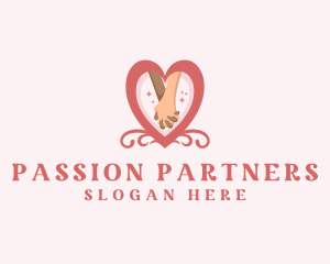 Lover - Romantic Heart Hands logo design