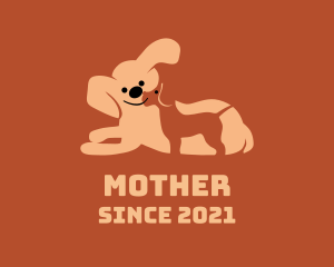 Cute Mother Dog  logo design