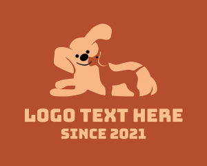 Dog Grooming - Cute Mother Dog logo design