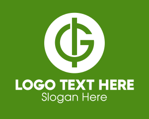On - Power Button Monogram I & G logo design