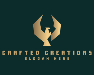 Bespoke - Golden Luxury Eagle logo design