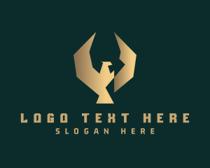 Sigil - Golden Luxury Eagle logo design