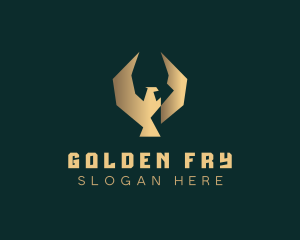 Golden Luxury Eagle logo design