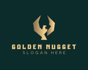 Golden Luxury Eagle logo design