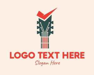 Check - Guitar Sound Check logo design