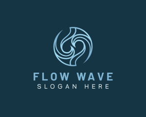 Current - Wave Water Surfing logo design