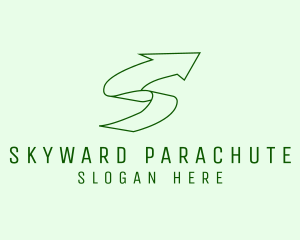 Logistics Arrow Letter S logo design