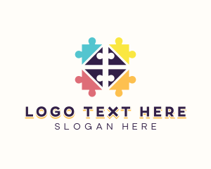 Puzzle - Learning Jigsaw Puzzle logo design