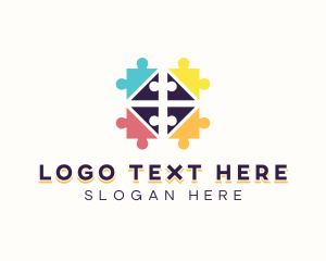 Learning Jigsaw Puzzle logo design