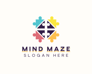 Puzzle - Learning Jigsaw Puzzle logo design