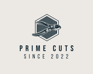 Hipster Cutting Pliers logo design