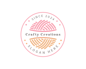 Hobby - Yarn Crochet Knitting logo design