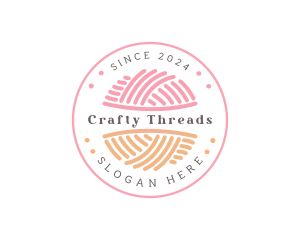 Yarn Crochet Knitting logo design