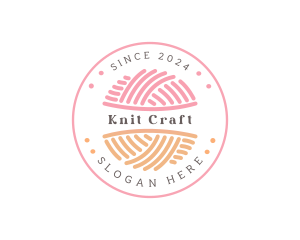 Yarn Crochet Knitting logo design