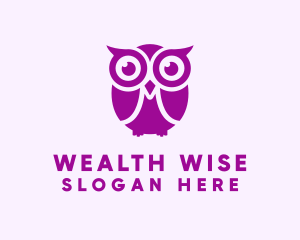 Wise Owl Bird logo design