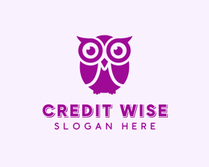 Wise Owl Bird logo design