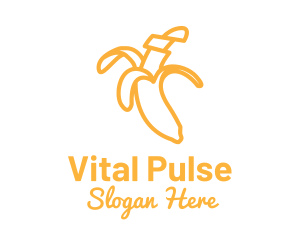 Stroke - Yellow Stroke Banana logo design