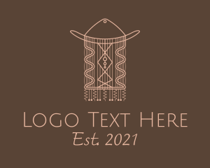 Stylist - Tribal Woven Macrame logo design