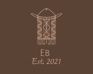 Boho - Tribal Woven Macrame logo design