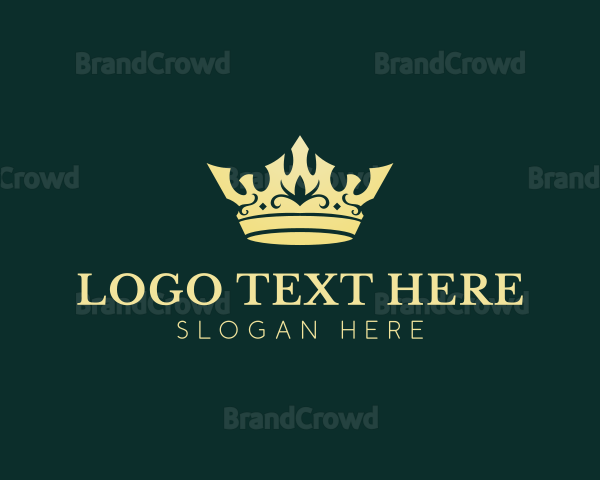 Elegant Monarch Crown Logo