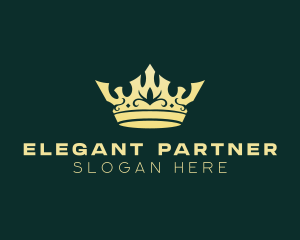 Elegant Monarch Crown logo design