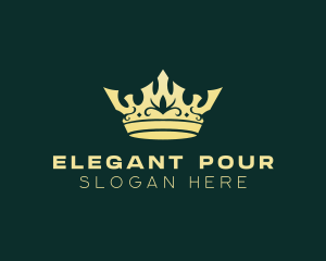 Elegant Monarch Crown logo design