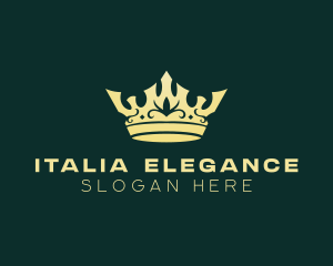 Elegant Monarch Crown logo design