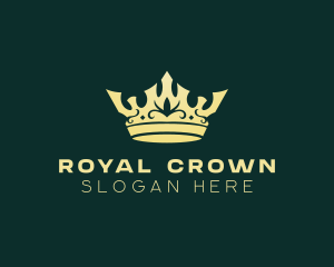 Elegant Monarch Crown logo design