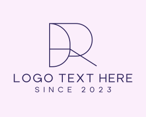 Corporation - Modern Letter R logo design