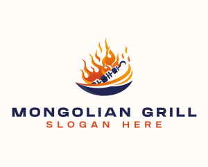 Barbecue Kebab Grill logo design